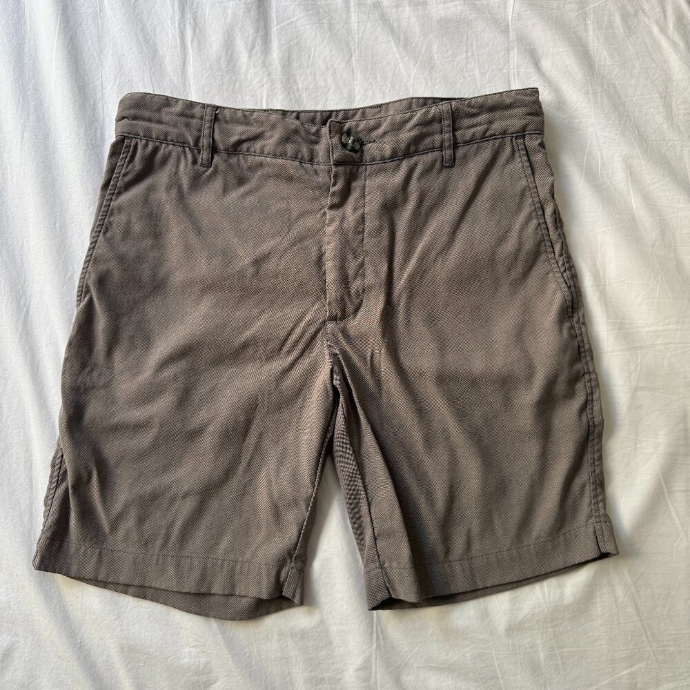 Men’s Outlier New Way Shorts Size 29 Dark Tan Beige, Swedish F Cloth